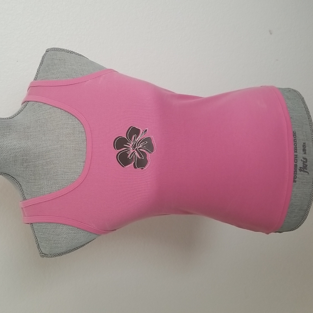 Kanu Surf Hibiscus Tank, Girls L (fits Women's Sm)